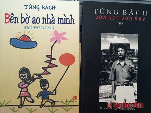 Một số tập thơ của nhà thơ Tùng Bách.
