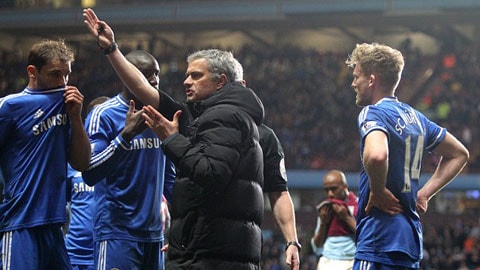 HLV Mourinho bị truất quyền chỉ đạo trong trận thua Aston Villa