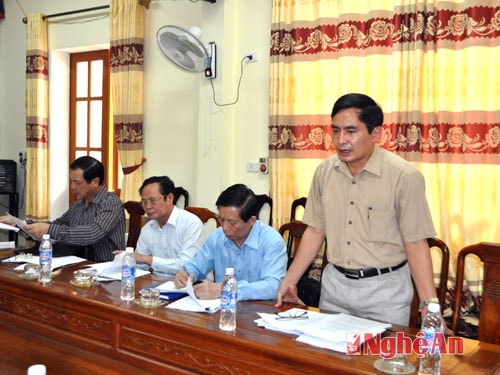 Đồng chí Trần Quốc Chung đề nghị huyện tiếp tục quan tâm công tác quản lý khoáng sản trên địa bàn