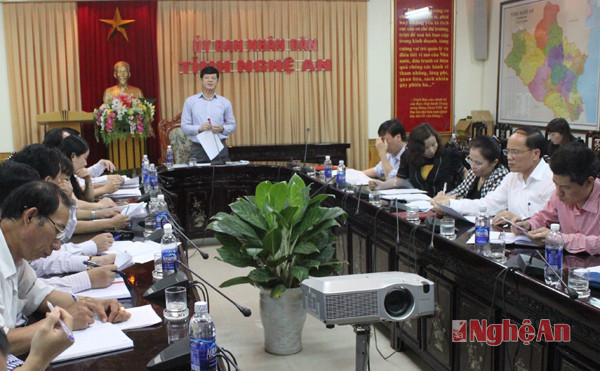 Đồng chí Lê Xuân Đại phát biểu tại hội nghị