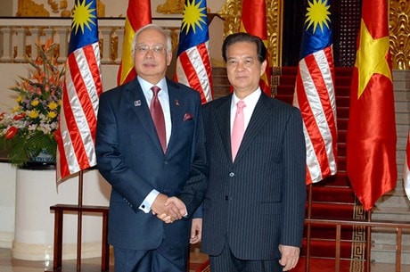 Thủ tướng Nguyễn Tấn Dũng và Thủ tướng Malysia Najib Abdul Razak.