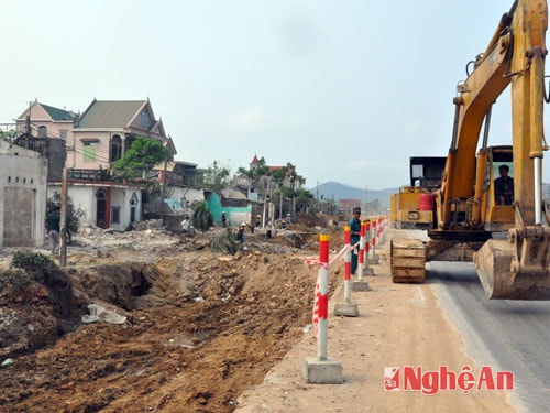 Quốc lộ 1A đi qua địa bàn huyện Nghi Lộc đã được bàn giao mặt bằng.