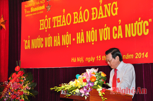 Tổng biên tập báo Sài Gòn Giải phóng trình bày tham luận