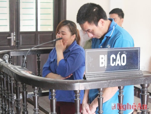 Các bị cáo trước tòa