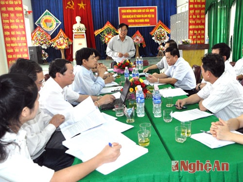 Đồng chí Trần Công Dương kết luận tại cuộc làm việc.