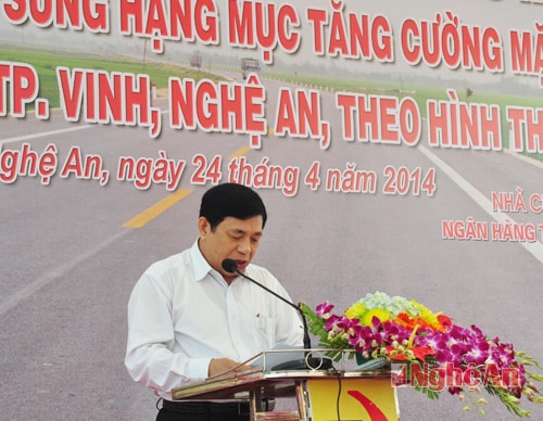 Chủ tịch UBND tỉnh Nguyễn Xuân Đường phát biểu