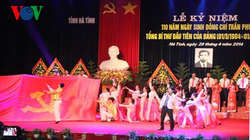 Lễ kỷ niệm 110 năm ngày sinh Tổng Bí thư Trần  Phú
