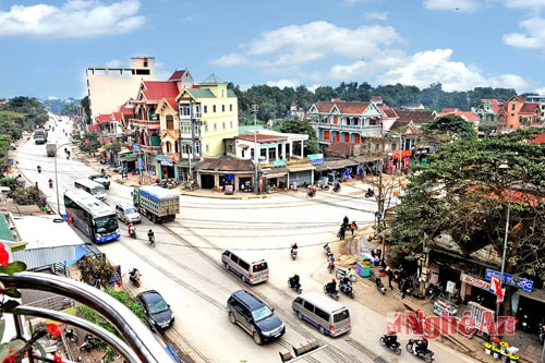 Thị xã Thái Hòa hôm nay.