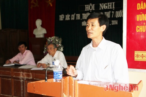 Lãnh đạo huyện Quế Phong trả lời kiến nghị của cử tri