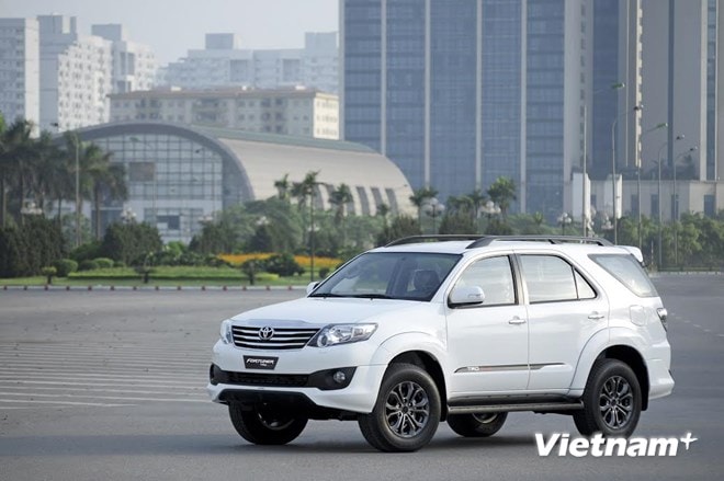 Phiên bản Fortuner TRD Sportivo vừa ra mắt. (Ảnh: Bích Ngân/Vietnam+)