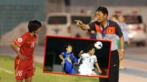 ĐT nữ Thái Lan (áo xanh) đã giành quyền vào chơi trận play-off với ĐT nữ Việt Nam