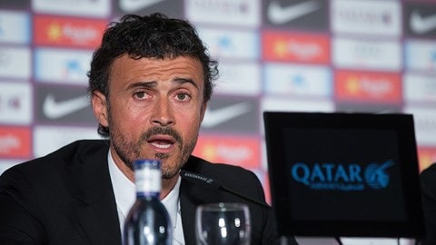 Luis Enrique trong buổi trả lời phỏng vấn