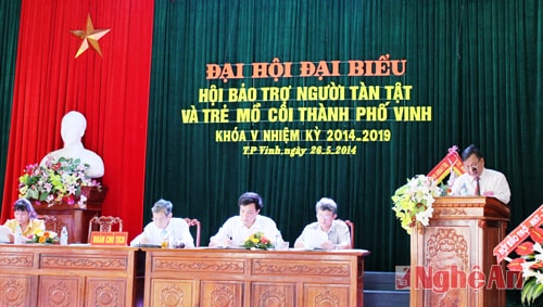 Ông Đậu Quang Hải nhận nhiệm vụ chủ tịch hội bảo trợ người tàn tật và trẻ mồ côi nhiệm kỳ mới