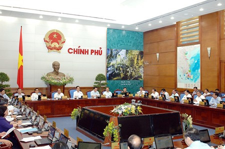 Quang cảnh phiên họp Chính phủ thường kỳ tháng 5, ngày 29/5/2014. 