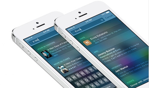 Tính năng tìm kiếm Spotlight trong iOS 8 được cải thiện đáng kể: bạn có thể xem kết quả từ App Store, Wikipedia, tìm đường đi, lịch chiếu phim cùng các kết quả khác.