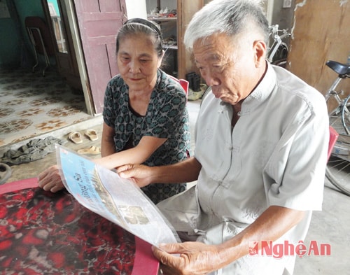 Bố mẹ liệt sĩ Lê Bá Giang.