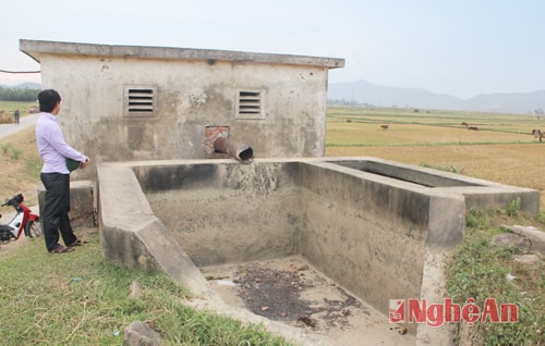 Trạm bơm số 2 Nghi Thuận(Nghi Lộc) đang bị 