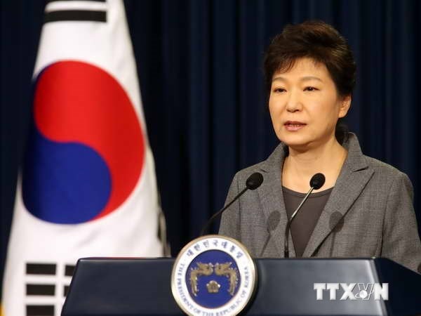 Tổng thống Hàn Quốc Park Geun-hye. (Nguồn: AFP/TTXVN)