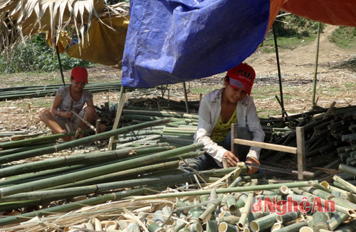 Cắt đoạn theo yêu cầu nhà máy tiêu thụ.