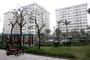 Khu nhà dành cho người thu nhập thấp ở xã Đặng Xá, huyện Gia Lâm (Hà Nội)Quỹ đất xây dựng còn hạn hẹp