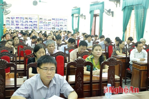 Các học viên tham gia lớp tập huấn.