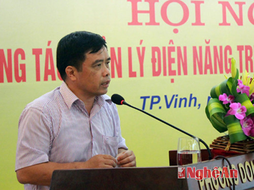 Đồng chí Huỳnh Thanh Điền - Phó chủ tịch UBND tỉnh phát biểu kết luận.