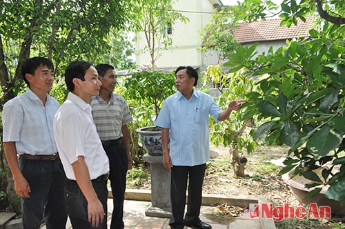 Tham quan điển hình làm kinh tế giỏi của đảng viên Phùng Trong Nghĩa, khối Bắc Hải, phường Nghi Thu