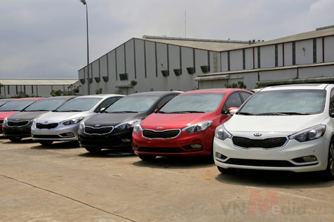 Kia K3- một trong những mẫu xe chủ lực của Thaco Kia