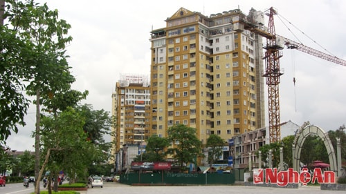 Tòa nhà Tecco phường Quang Trung (TP.Vinh).