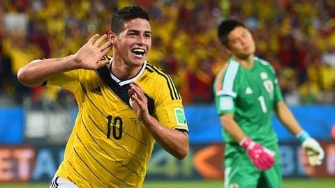 James Rodriguez tỏa sáng rực rỡ giúp Colombia đại thắng