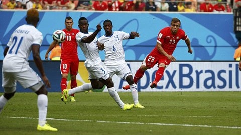 Shaqiri là cầu thủ thứ hai lập hat-trick tại World Cup 2014