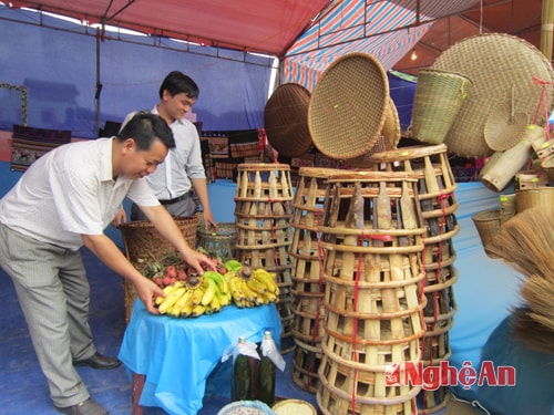 Mặt hàng mây- tre đan của xã Yên Hòa