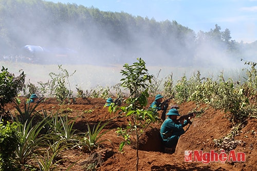 Thực binh Cụm, Làng, xã chiến đấu bảo vệ khu vực phòng thủ