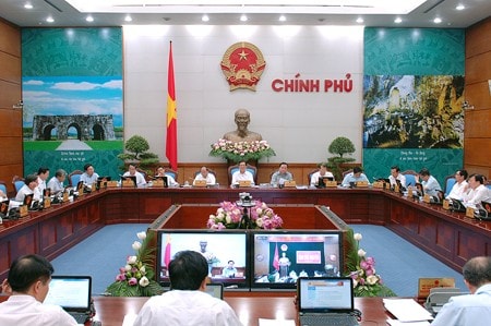 Quang cảnh phiên họp đầu cầu Hà Nội. Ảnh: VGP
