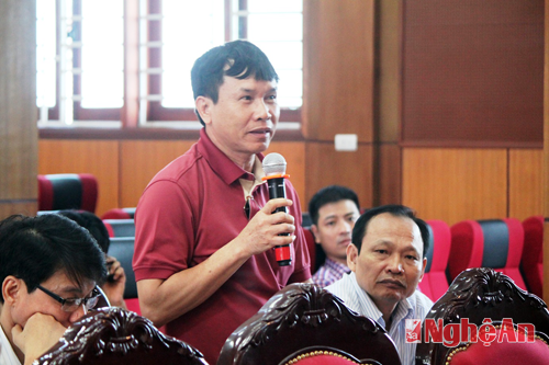Đại diện trường Học viện Tài chính phát biểu tại hội nghị