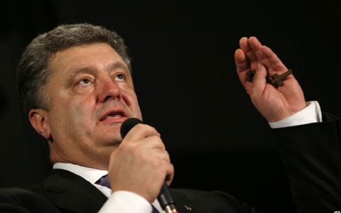 Tổng thống Ukraine Petro Poroshenko (Ảnh: AFP)