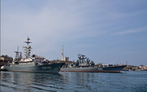 Các tàu thuộc hạm đội Biển Đen của Nga (Ảnh RIA)