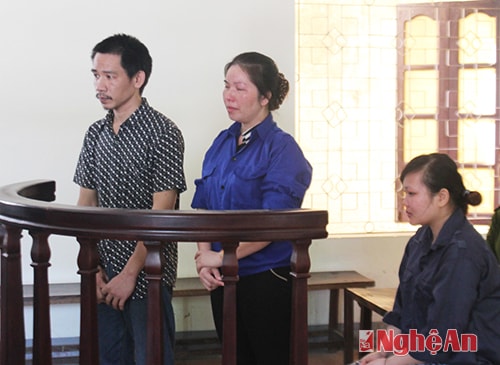 Các bị cáo tại tòa