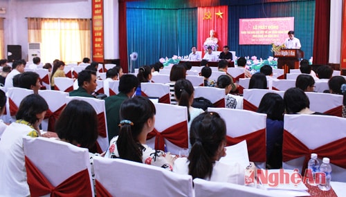 Toàn cảnh buổi lễ phát động.