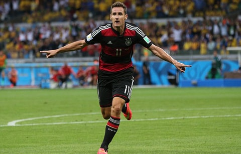 Klose với bàn thắng đi vào lịch sử World Cup