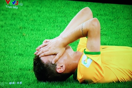 Các cầu thủ Brazil thất bại nặng nề với tỷ số không tưởng.