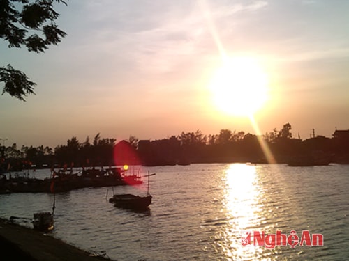Chiều làng chài Diễn Ngọc. Ảnh: Hà Huy Đồng (Đài Diễn Châu).