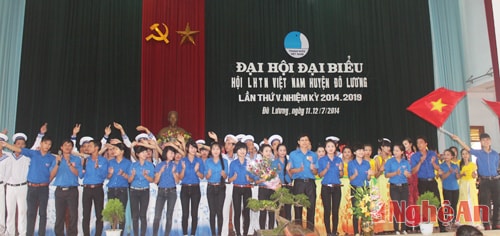 Ban chấp hành Hội LHTN huyện Đô Lương, Nghệ An khóa V, nhiệm kỳ (2014 - 2019) có 27 anh, chị ra mắt Đại hội