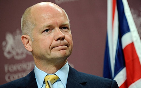 Ngoại trưởng Anh William Hague (Ảnh: Mirror)