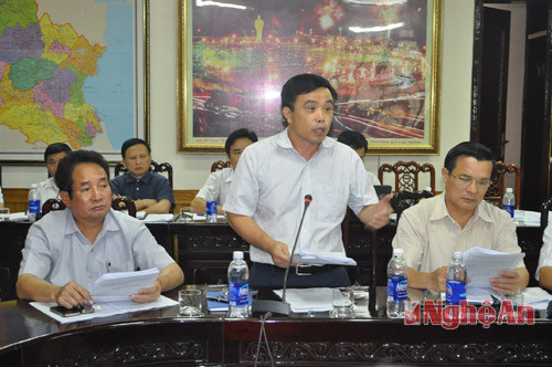 Đồng chí Huỳnh Thanh Điền, Phó Chủ tịch UBND tỉnh phát biểu