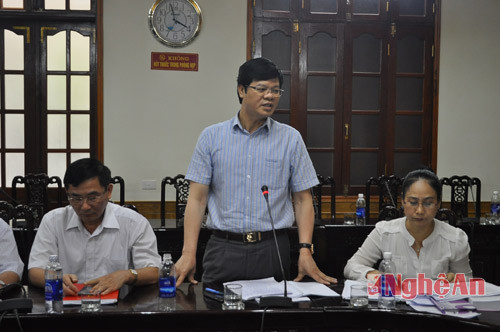 Đồng chí Lê Xuân Đại, Phó Chủ tịch UBND tỉnh phát biểu