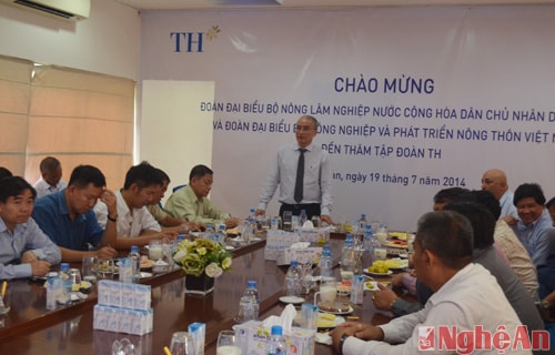 Đoàn đại biểu Bộ Nông Lâm nước CHDCND Lào làm việc tại Tập đoàn TH