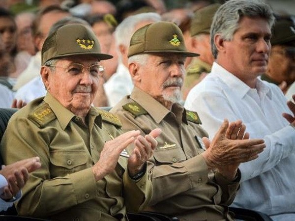 Chủ tịch Raul Castro dự lễ kỷ niệm. (Nguồn: AFP)