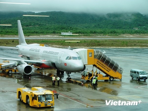 Máy bay của hãng hàng không Jestar Pacific. (Ảnh: Việt Hùng/Vietnam+)