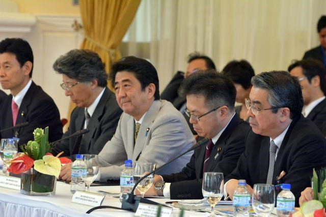 Thủ tướng Nhật Bản Shinzo Abe tham dự hội nghị Caricom. (Nguồn: EFE)